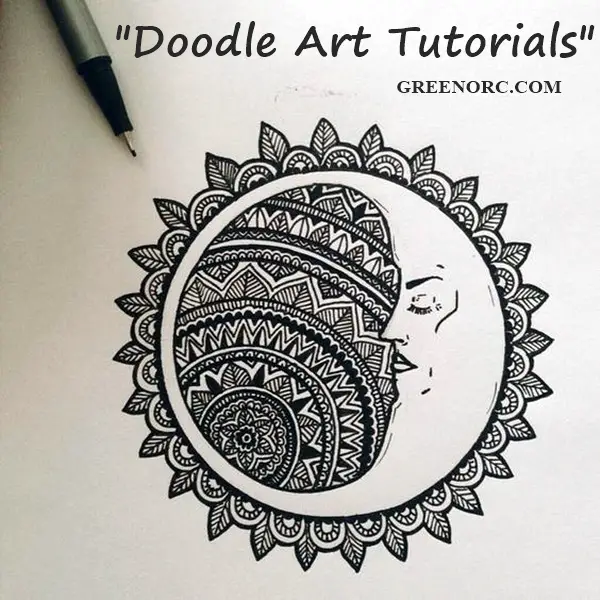 Zentangle and doodle drawing tutorials - YouTube