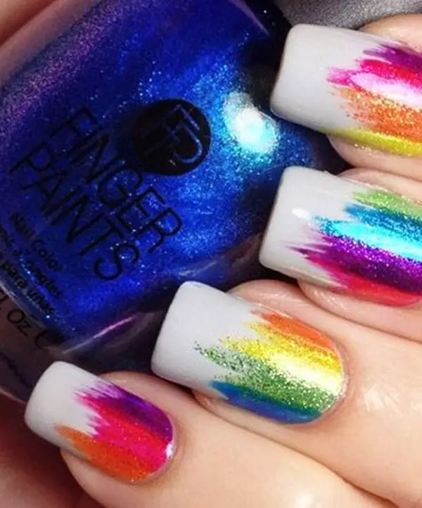 45 Splashy Rainbow Nail Art Ideas to Try This Year