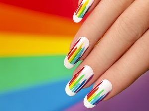 45 Splashy Rainbow Nail Art Ideas to Try This Year - Greenorc