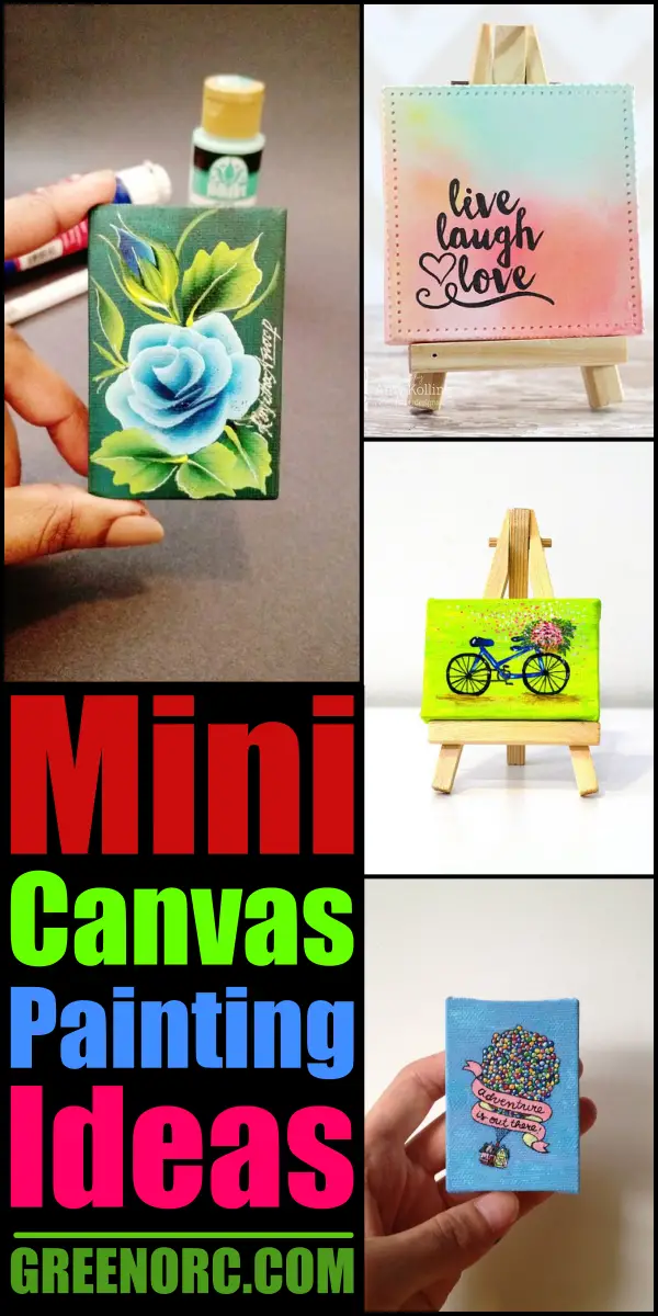 40 Easy Mini Canvas Painting Ideas For Beginners To Try