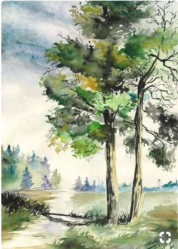 35 simple watercolor landscape painting ideas to try out - artists - painting  ideas - aheyko blog#a